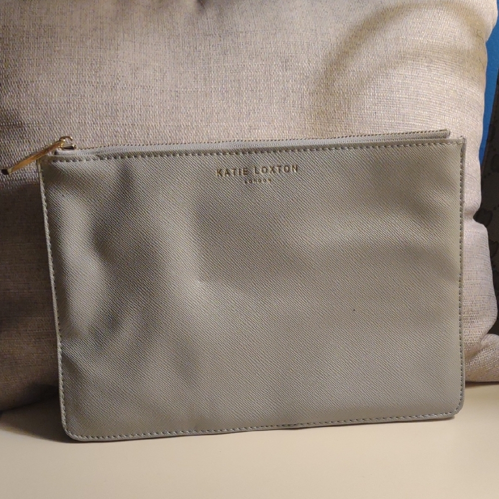 Gray Clutch Wristlet